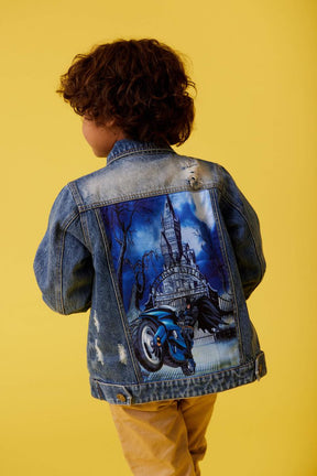 BATMAN DENIM JACKET (PREORDER) - LOLA AND THE BOYS