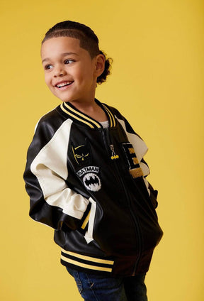 BATMAN PLEATHER BOMBER JACKET (PREORDER) - LOLA AND THE BOYS