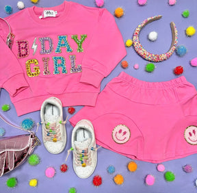 BDAY GIRL SWEATSHIRT AND SKIRT SET - LOLA AND THE BOYS