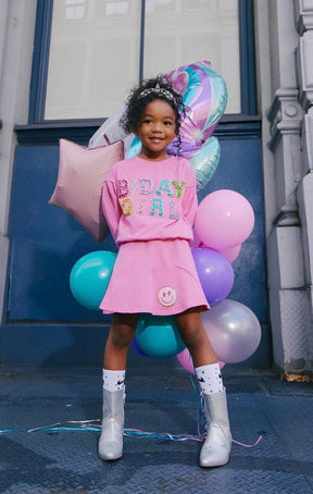 BDAY GIRL SWEATSHIRT AND SKIRT SET (PREORDER) - LOLA AND THE BOYS