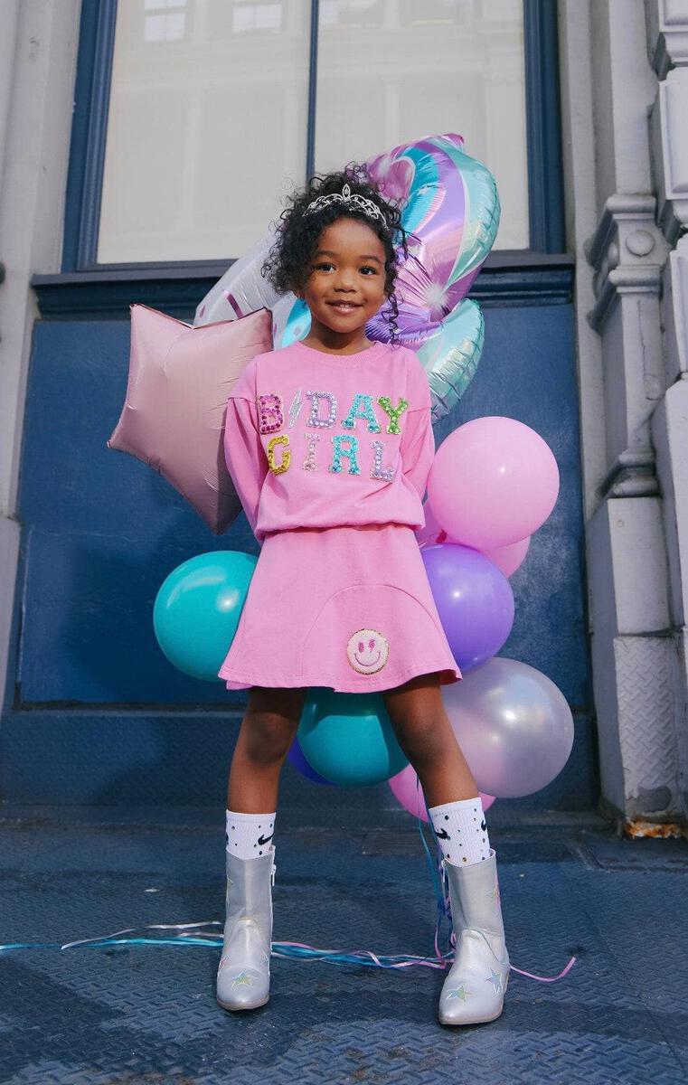 BDAY GIRL SWEATSHIRT AND SKIRT SET - SET