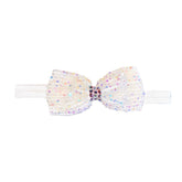 BEADED BOW ELASTIC HEADBAND - BARI LYNN