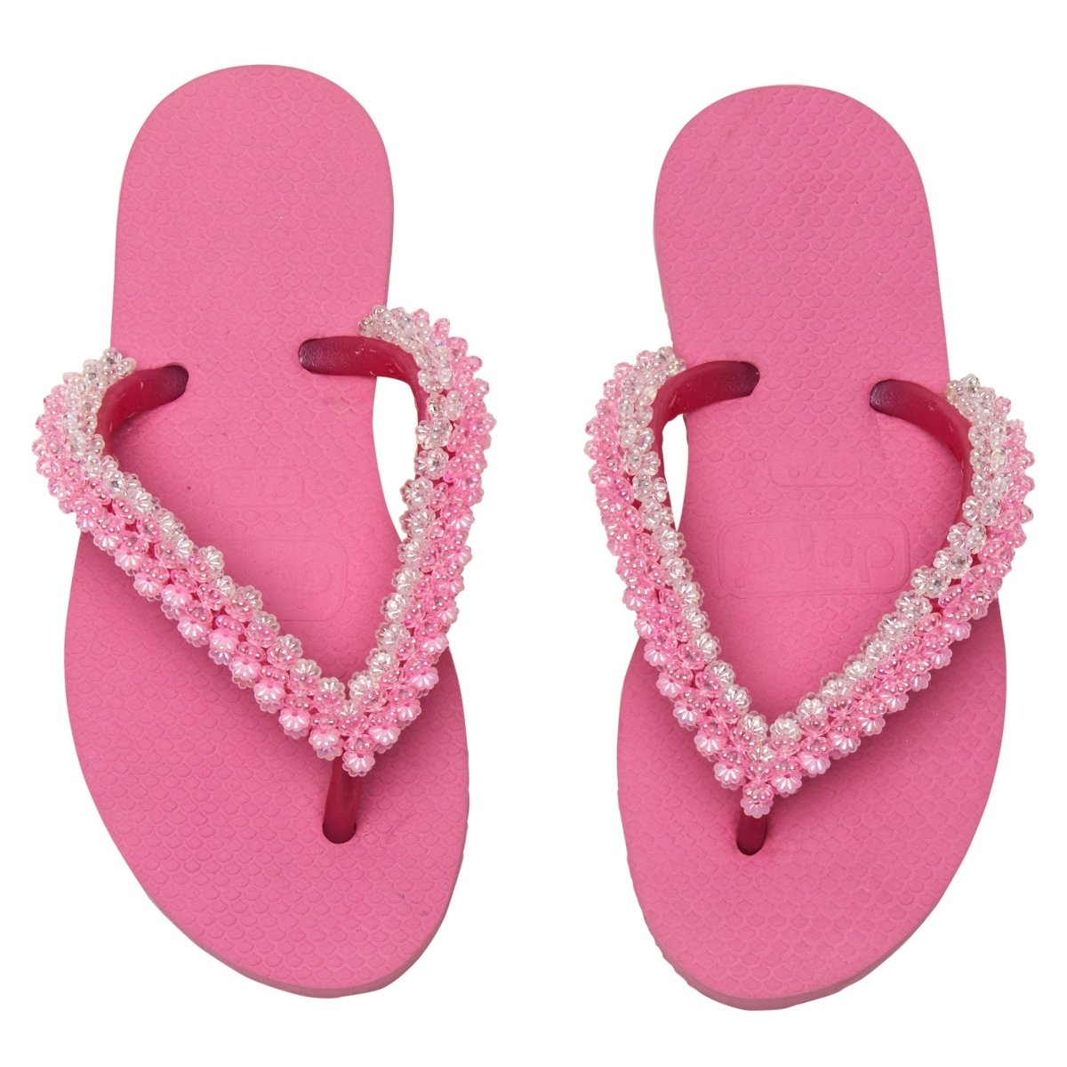 BEADED FLIP FLOP SANDALS - SANDALS