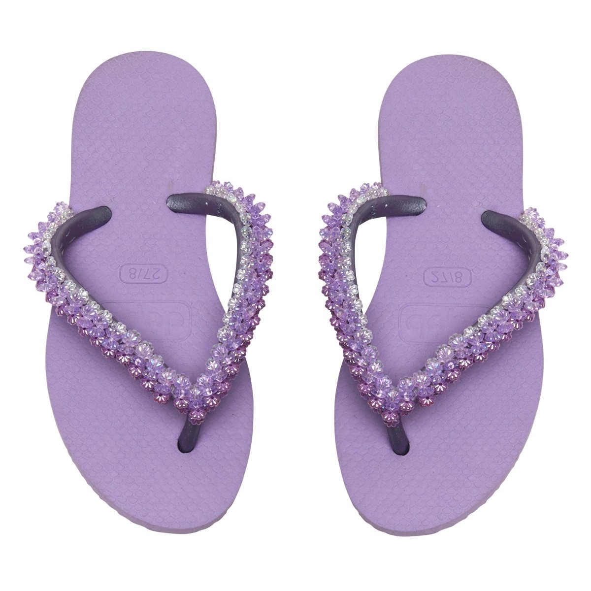 BEADED FLIP FLOP SANDALS - SANDALS