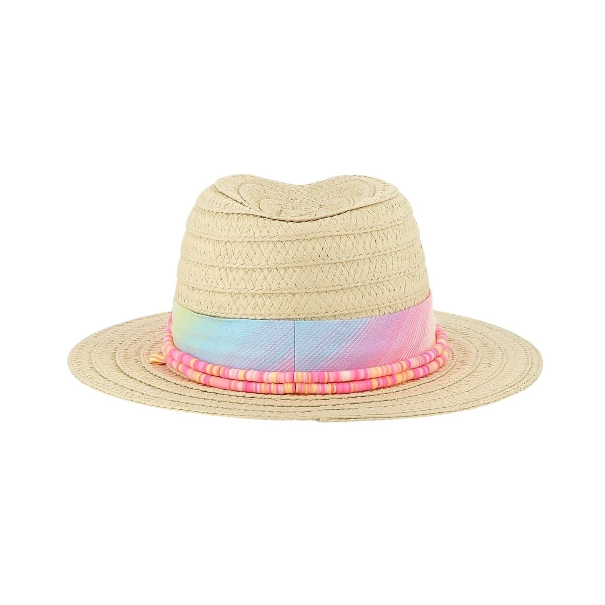 BEADED STRAW HAT - HATS