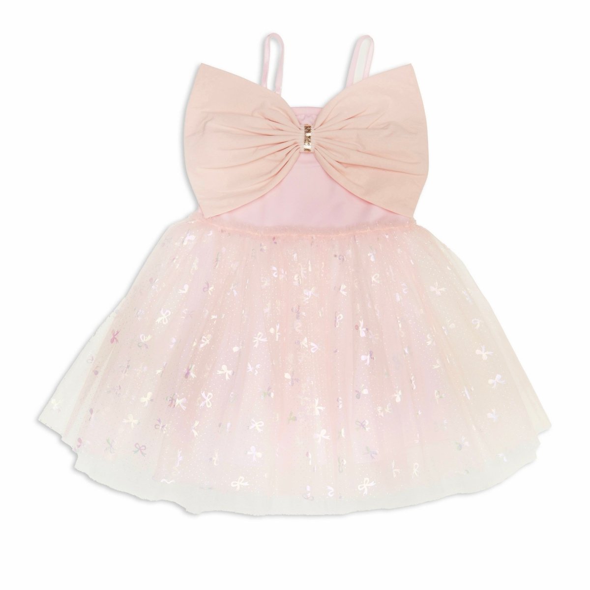 BIG BOW HOLOGRAPHIC TUTU DRESS - DRESSES