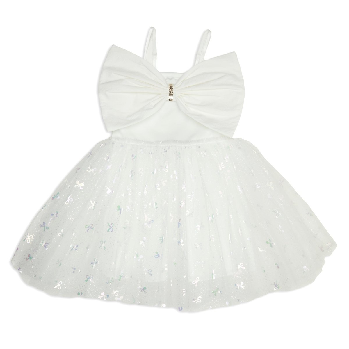 BIG BOW HOLOGRAPHIC TUTU DRESS - PETITE HAILEY