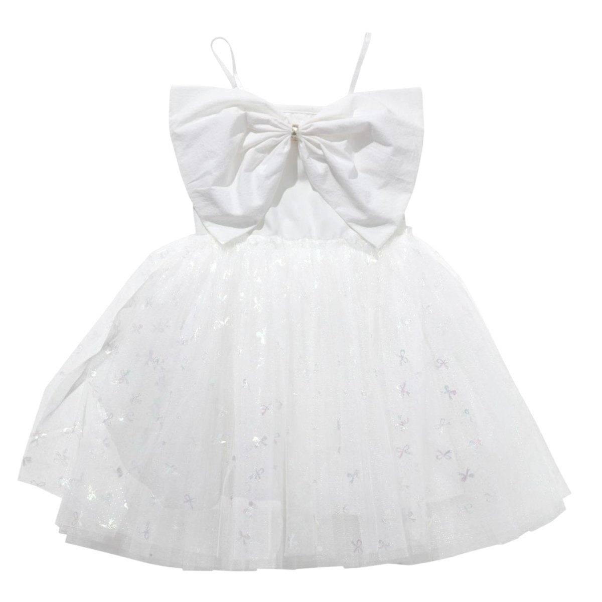 BIG BOW HOLOGRAPHIC TUTU DRESS (PREORDER) - PETITE HAILEY