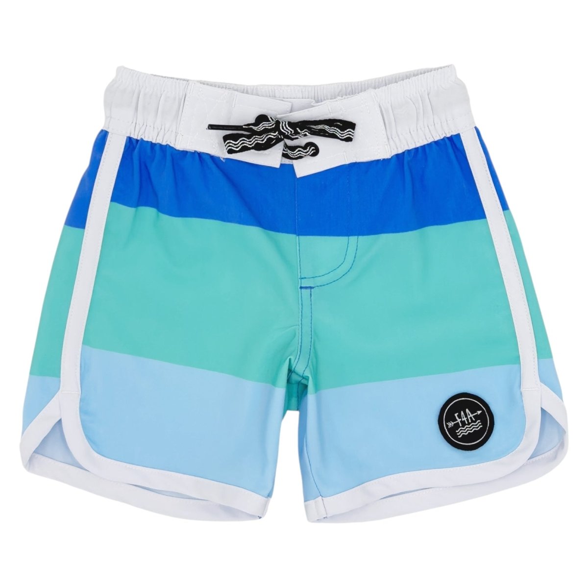 BLOCK STRIPE SWIM TRUNKS - SWIM TRUNKS