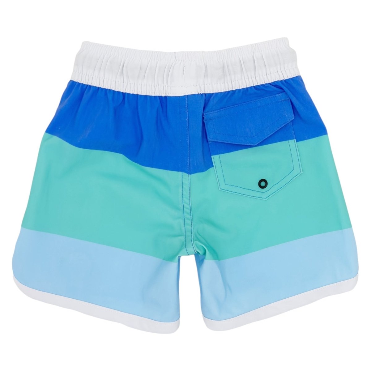 BLOCK STRIPE SWIM TRUNKS - SWIM TRUNKS