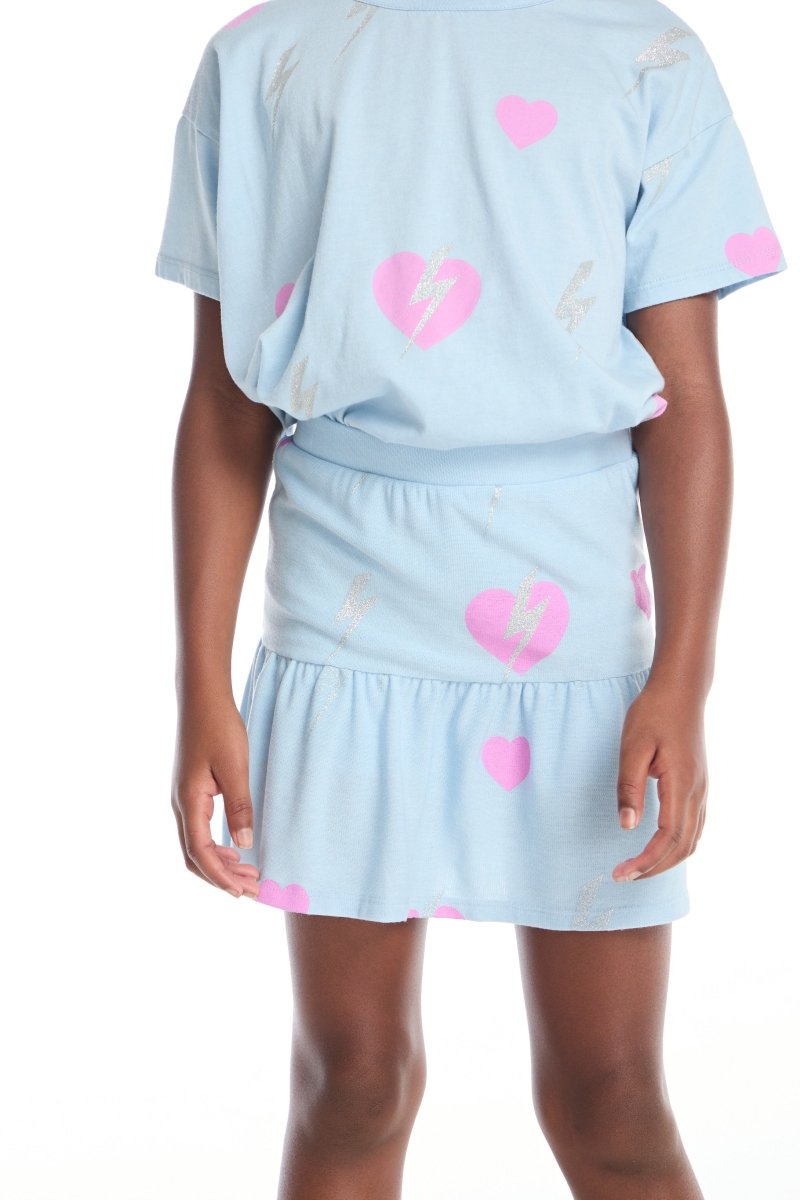 BOLT HEARTS SKORT (PREORDER) - CHASER KIDS