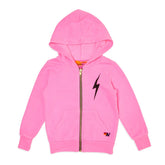 BOLT NEON ZIP UP HOODIE - AVIATOR NATION KIDS