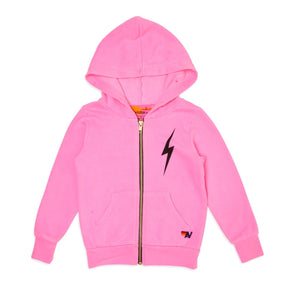 BOLT NEON ZIP UP HOODIE - AVIATOR NATION KIDS