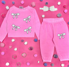 BOWS SWEATSHIRT AND SWEATPANTS SET - FIREHOUSE