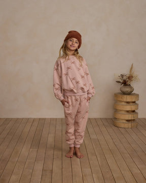 BOWS SWEATSHIRT AND SWEATPANTS SET - RYLEE + CRU