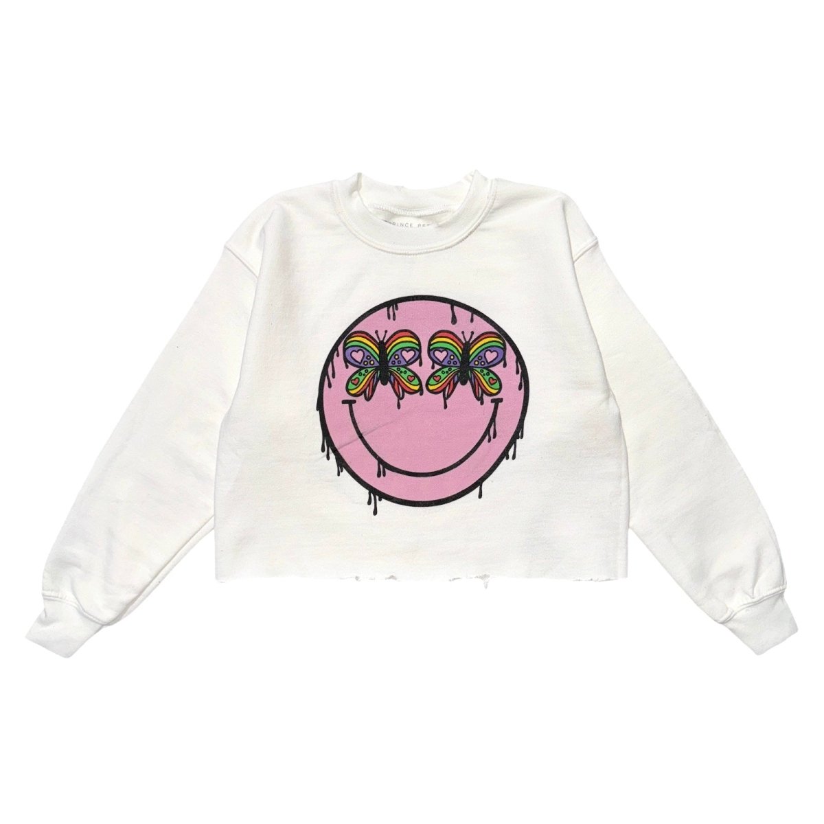 BUTTERFLY EYES CROP SWEATSHIRT - PRINCE PETER