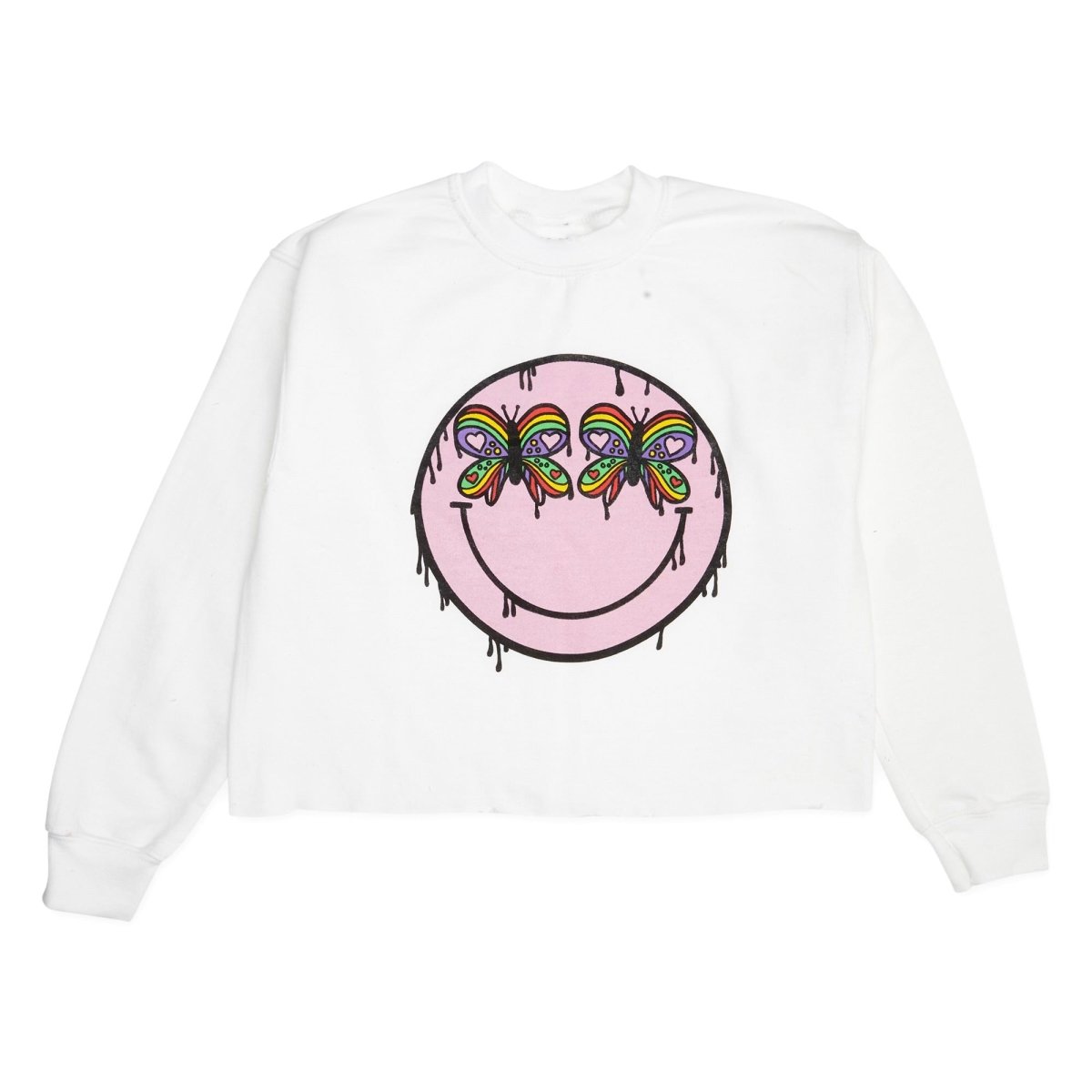 BUTTERFLY EYES CROP SWEATSHIRT - PRINCE PETER