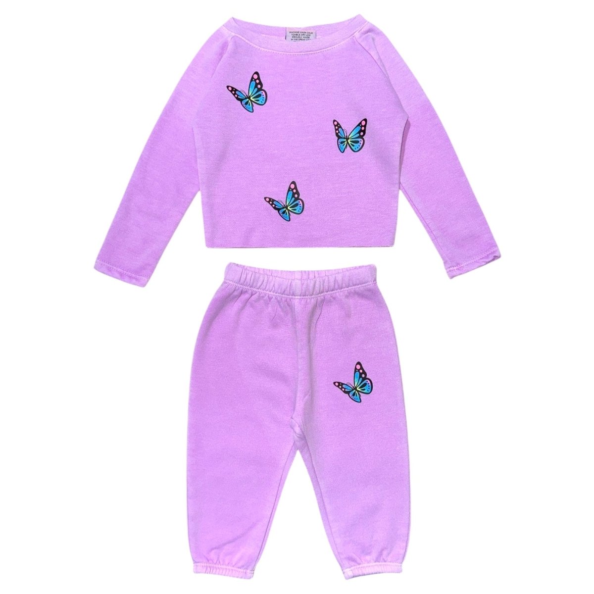 BUTTERFLY SWEATSHIRT AND SWEATPANTS SET - SET