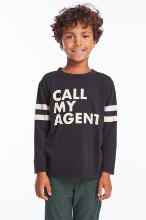 CALL MY AGENT LONG SLEEVE TSHIRT (PREORDER) - CHASER KIDS