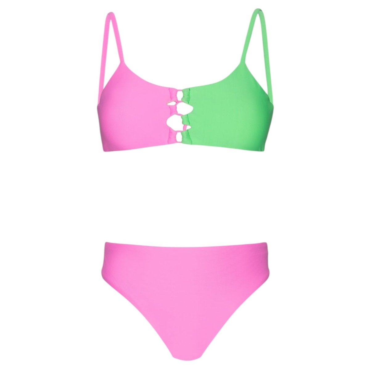 CAMMY LOOP COLORBLOCK TWO PIECE BIKINI - TWO PIECE BIKINI