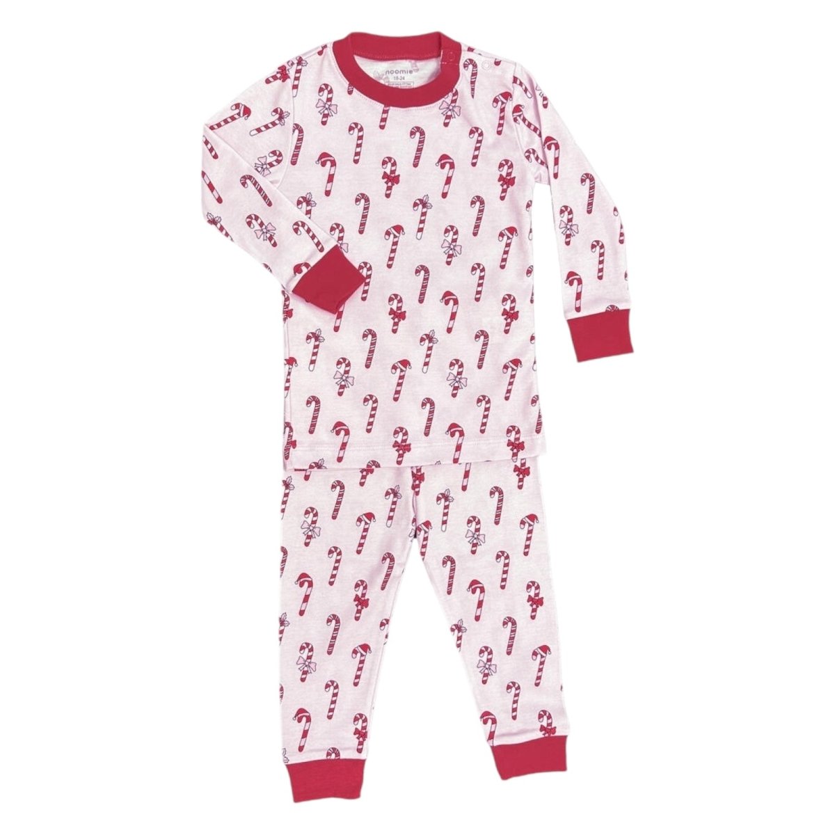 CANDY CANES TWO PIECE PJS - PAJAMAS