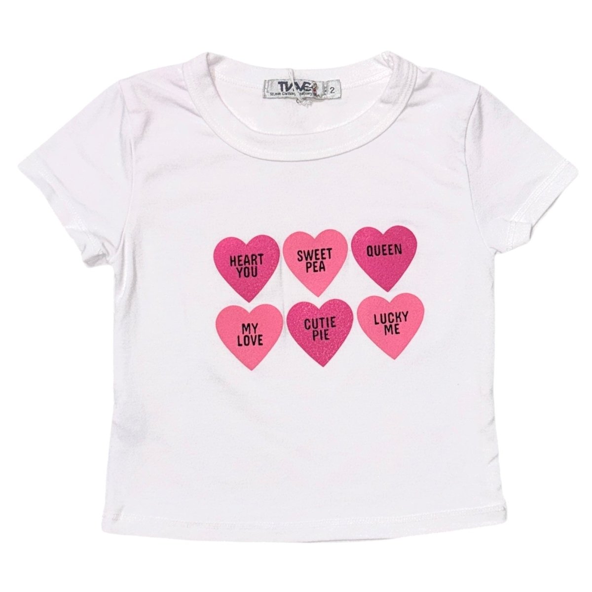 CANDY HEARTS TSHIRT - SHORT SLEEVE TOPS