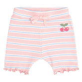 CANDY STRIPE RIB BIKER SHORTS (PREORDER) - HUXBABY