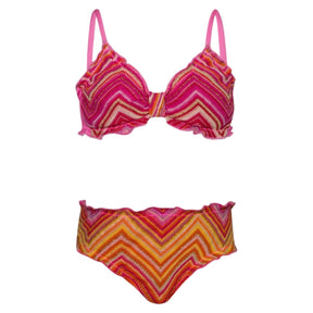 CAYENNE LETTUCE EDGE TWO PIECE BIKINI (PREORDER) - PQ KIDS