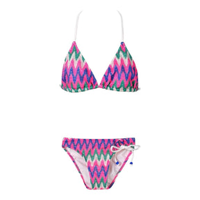 CELESTIA ZIGZAG TWO PIECE BIKINI (PREORDER) - NESSI BYRD