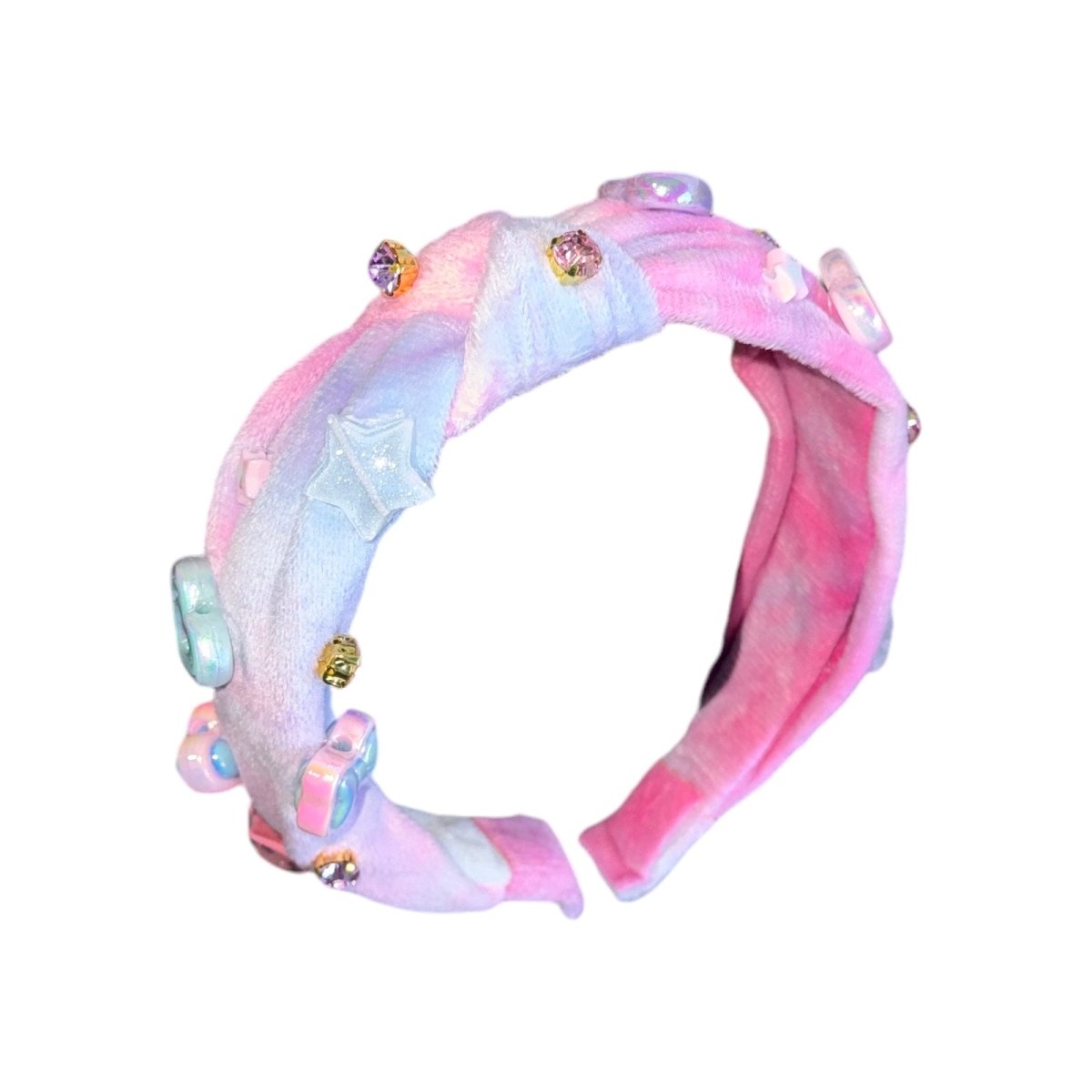 CHARMS TIE DYE FUZZY SOFT HEADBAND - BARI LYNN