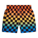 CHCKERED SWIM TRUNKS - SWIM TRUNKS