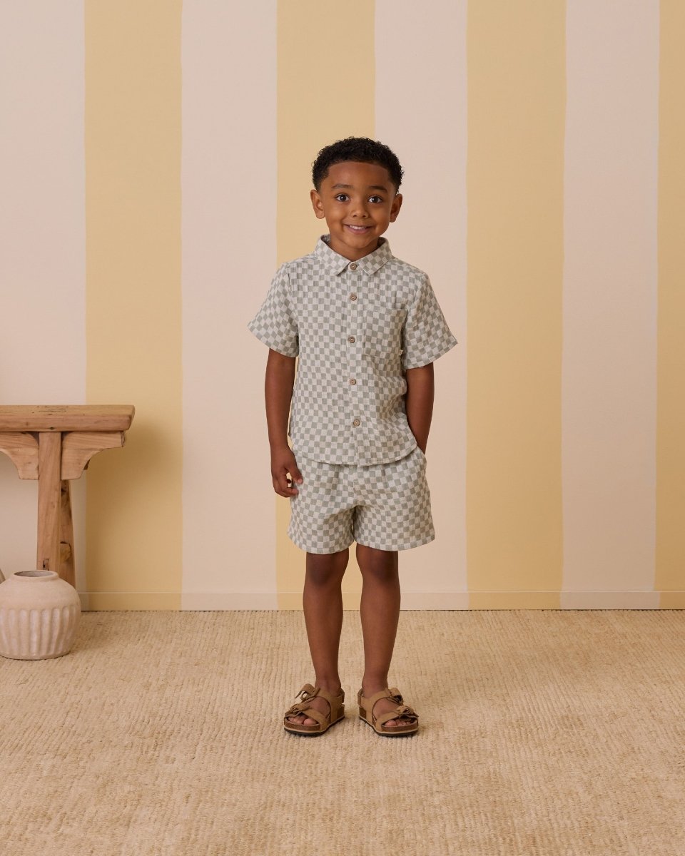 CHECK BERMUDA SHORTS - RYLEE + CRU