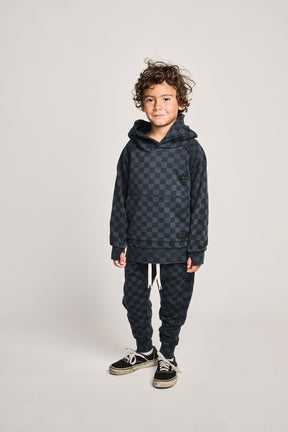 CHECKERED RACEME HOODIE - MUNSTER KIDS