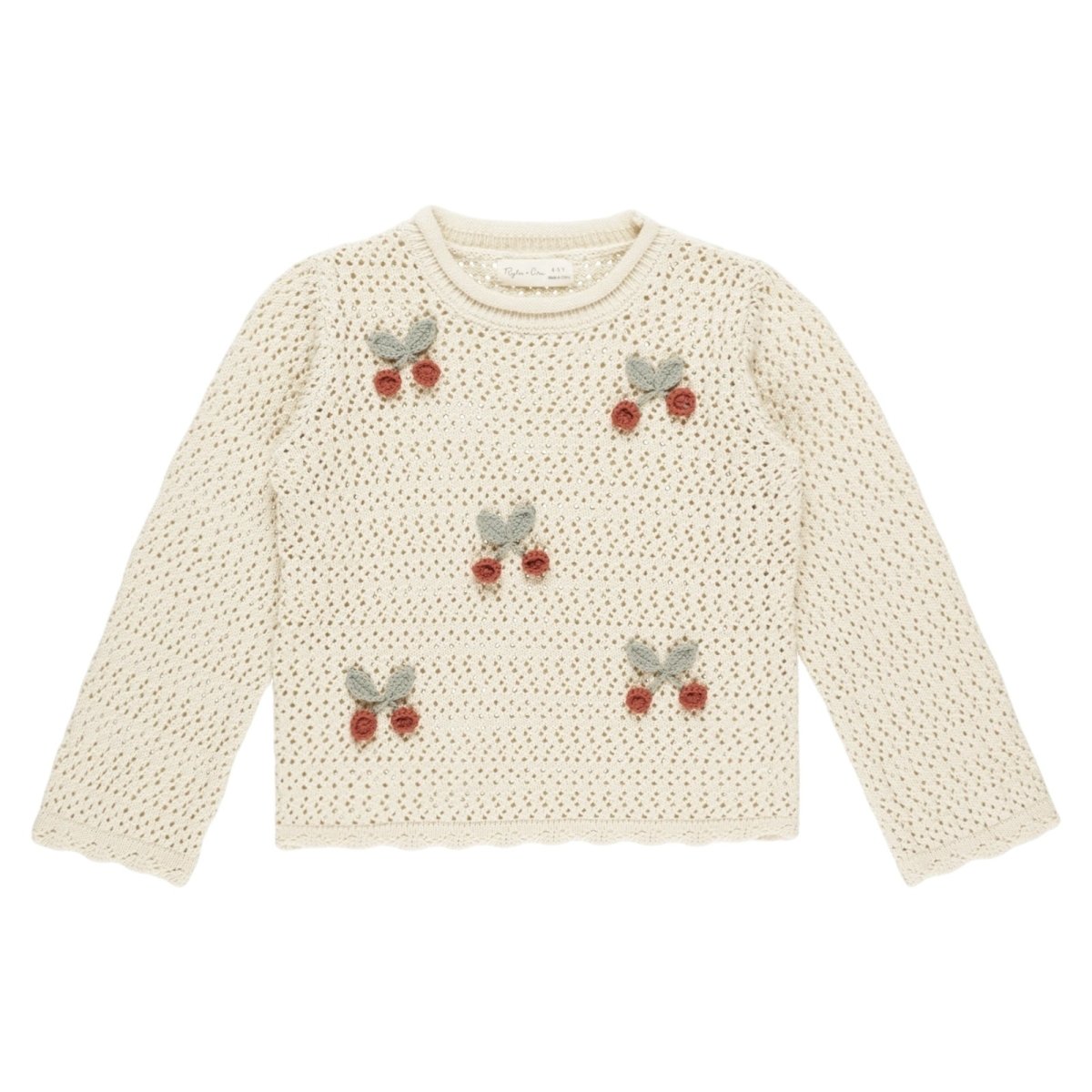 CHERRIES CROCHET PULLOVER - RYLEE + CRU