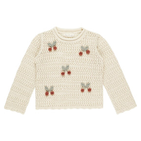 CHERRIES CROCHET PULLOVER - RYLEE + CRU