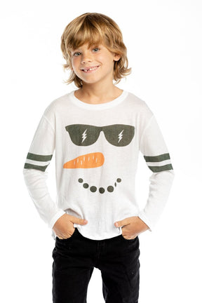 CHILL SNOWMAN LONG SLEEVE TSHIRT (PREORDER) - CHASER KIDS