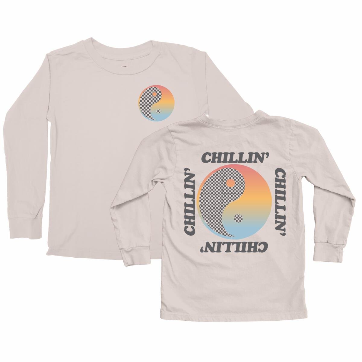 CHILLIN LONG SLEEVE TSHIRT (PREORDER) - TINY WHALES