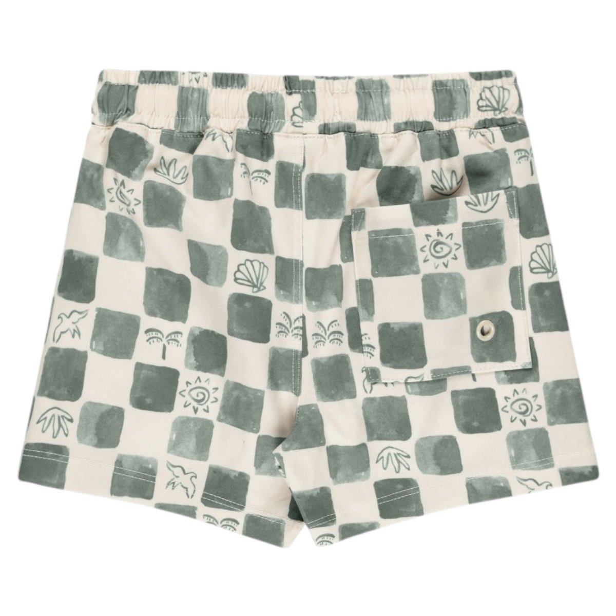 COASTAL CHECK SWIM TRUNKS - SWIM TRUNKS