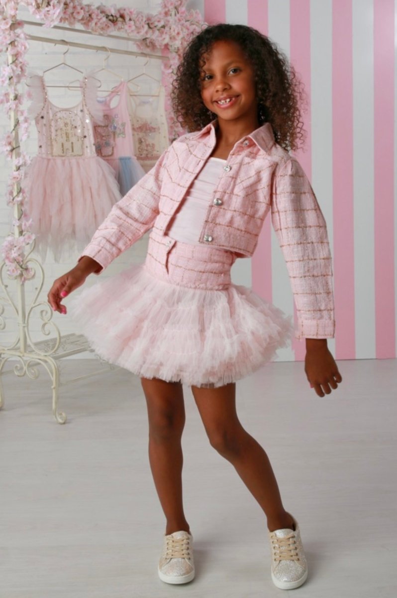 COCO TWEED JACKET, TOP, AND TUTU SKIRT SET - SET