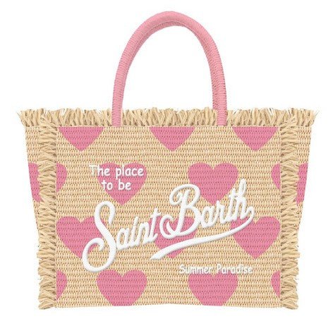 COLETTE HEARTS STRAW BAG (PREORDER) - PURSES