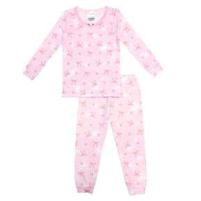 COQUETTE BOWS LONG SLEEVE PJS - ESME