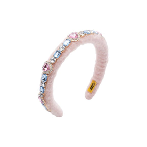 COTTON CANDY JEWELED HEADBAND - HEADBANDS