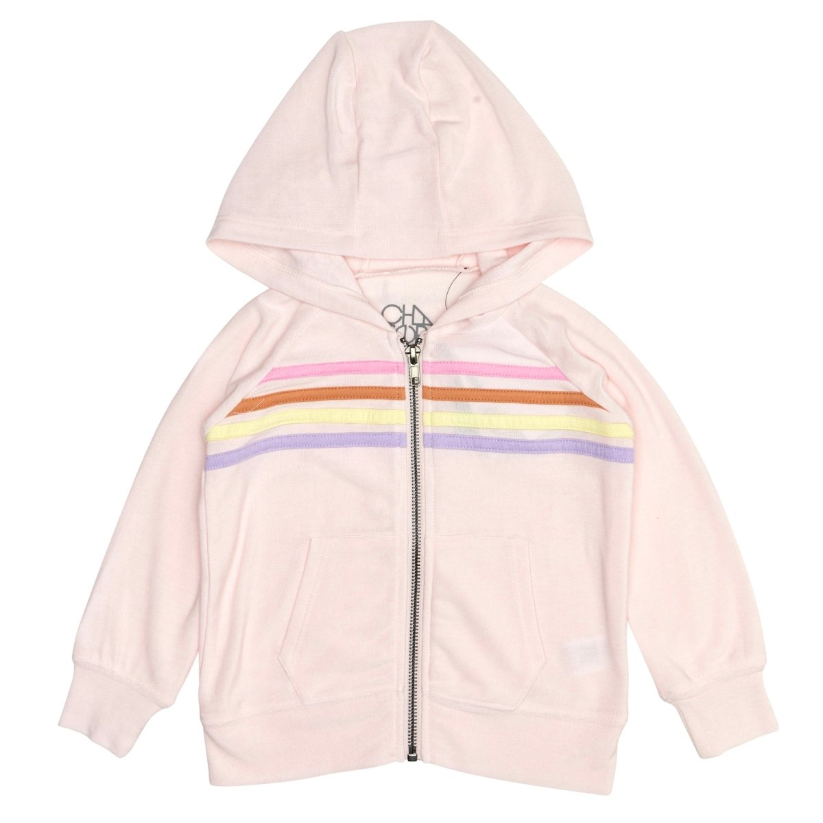 COZY KNIT STRIPE ZIP UP HOODIE - CHASER KIDS