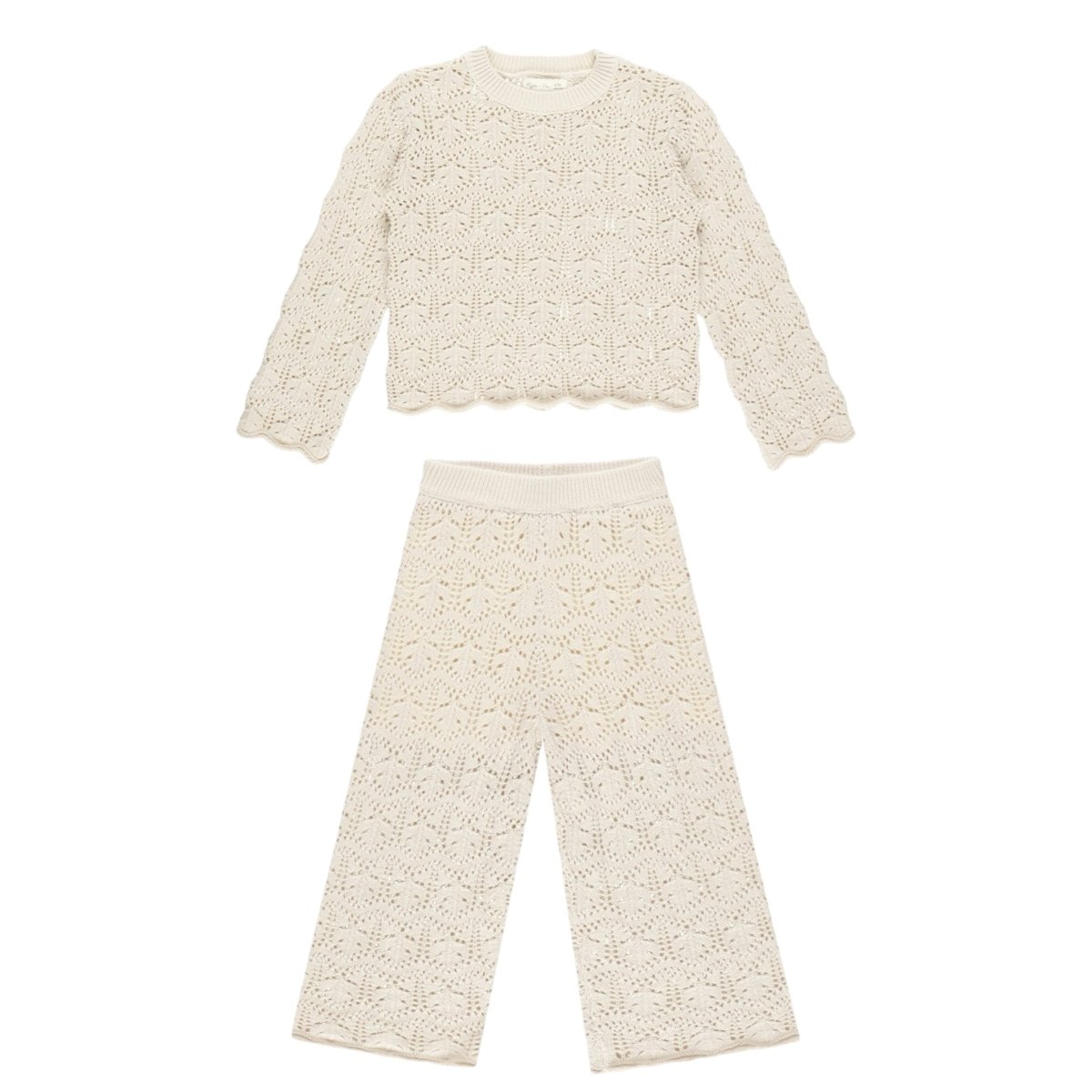 CROCHET SWEATSHIRT AND PANTS SET - RYLEE + CRU