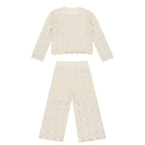 CROCHET SWEATSHIRT AND PANTS SET - RYLEE + CRU