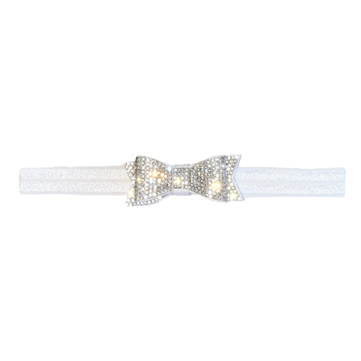 CRYSTAL BOW ELASTIC HEADBAND - BARI LYNN