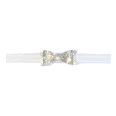 CRYSTAL BOW ELASTIC HEADBAND - BARI LYNN