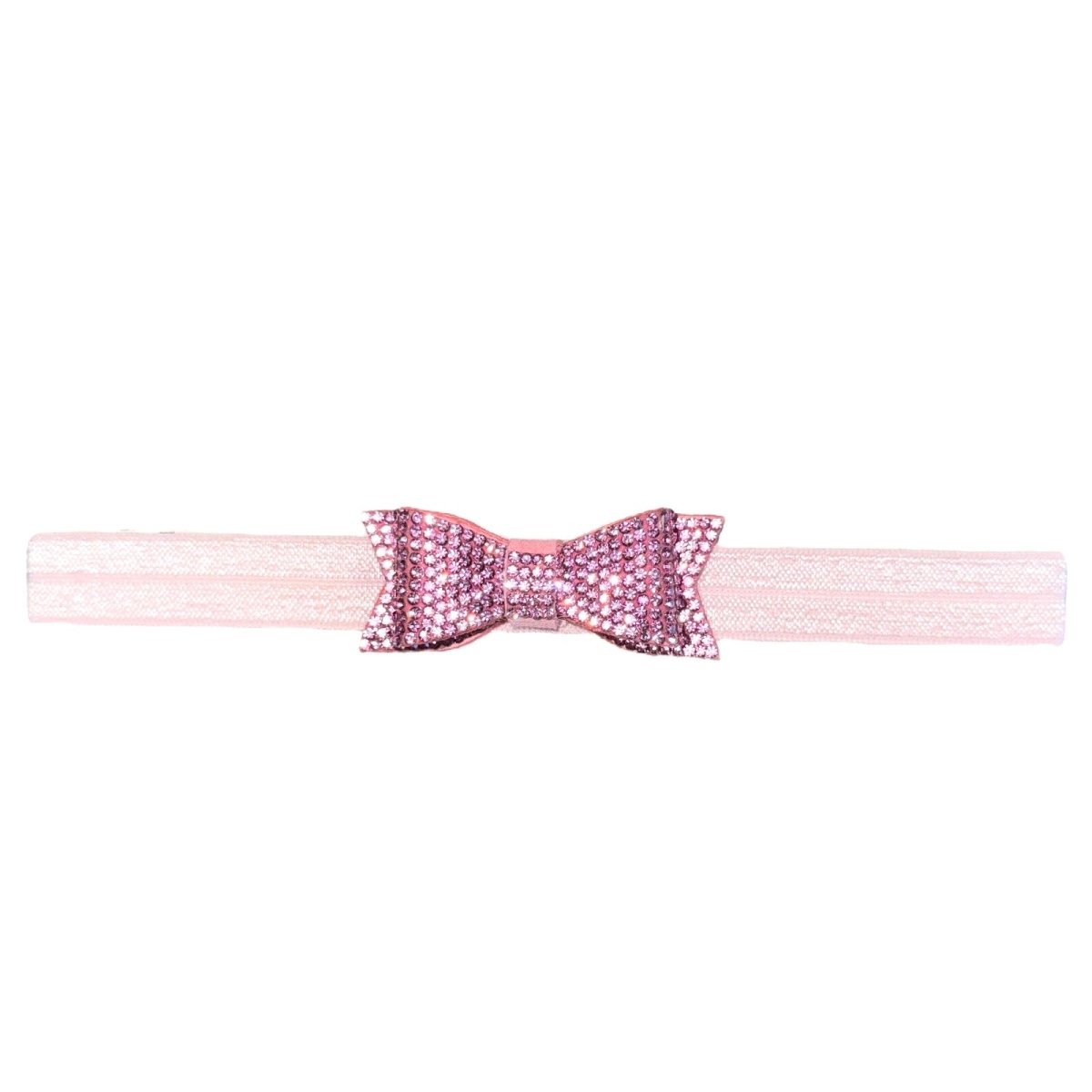 CRYSTAL BOW ELASTIC HEADBAND - BARI LYNN