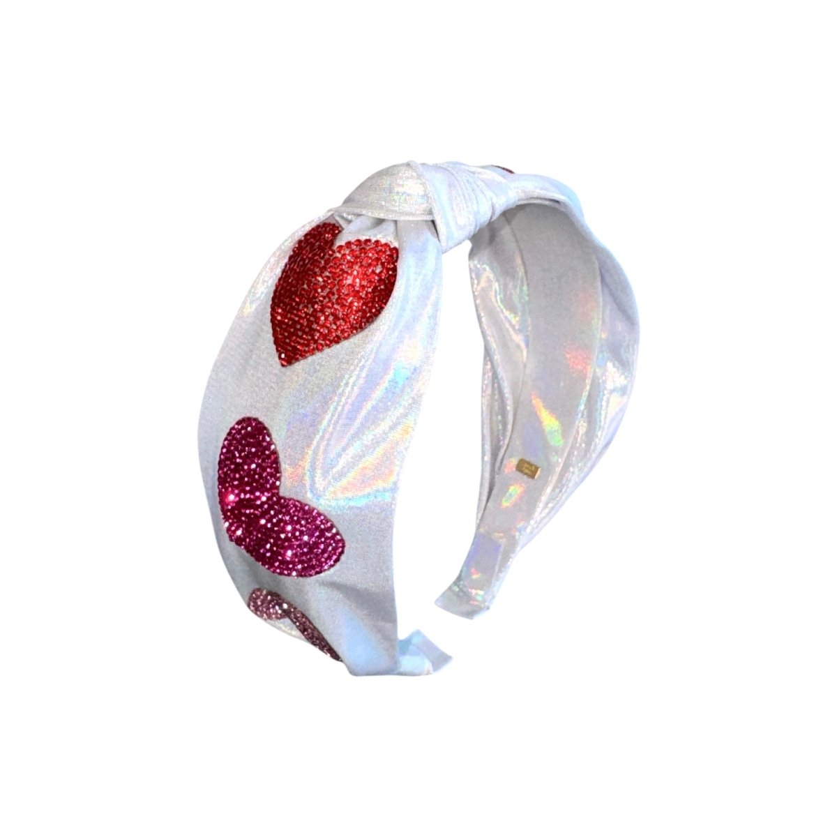 CRYSTAL HEART IRIDESCENT HEADBAND - HEADBANDS