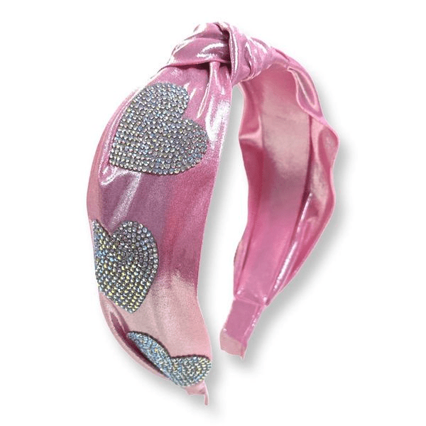 CRYSTAL HEART IRIDESCENT HEADBAND (PREORDER) - BARI LYNN